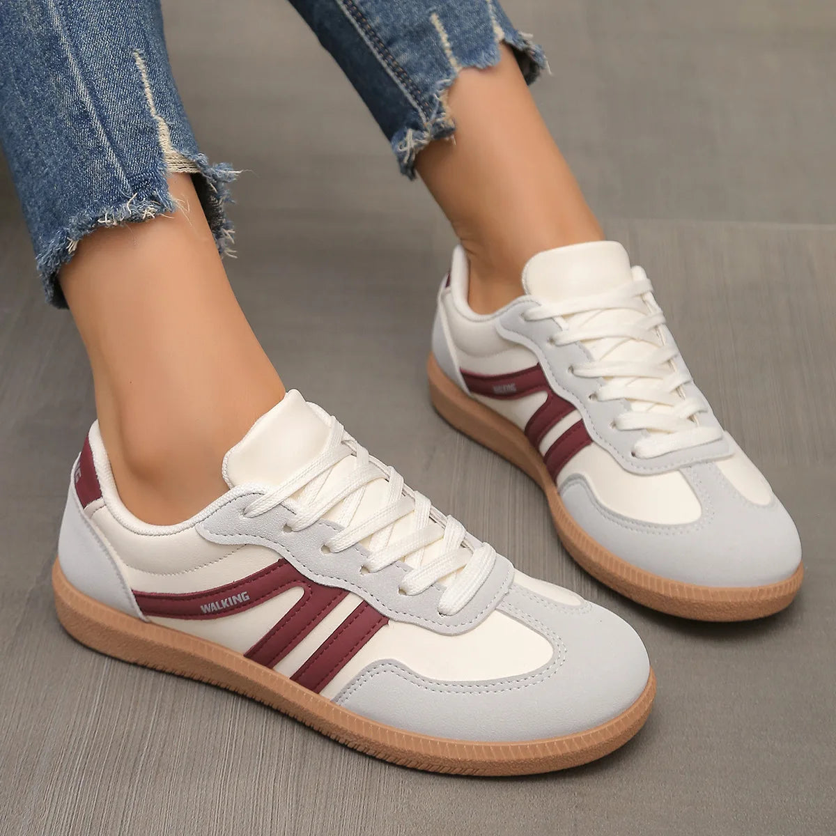 Dames Sneakers – Luxe Platte Instapschoenen, Lichtgewicht & Comfortabel