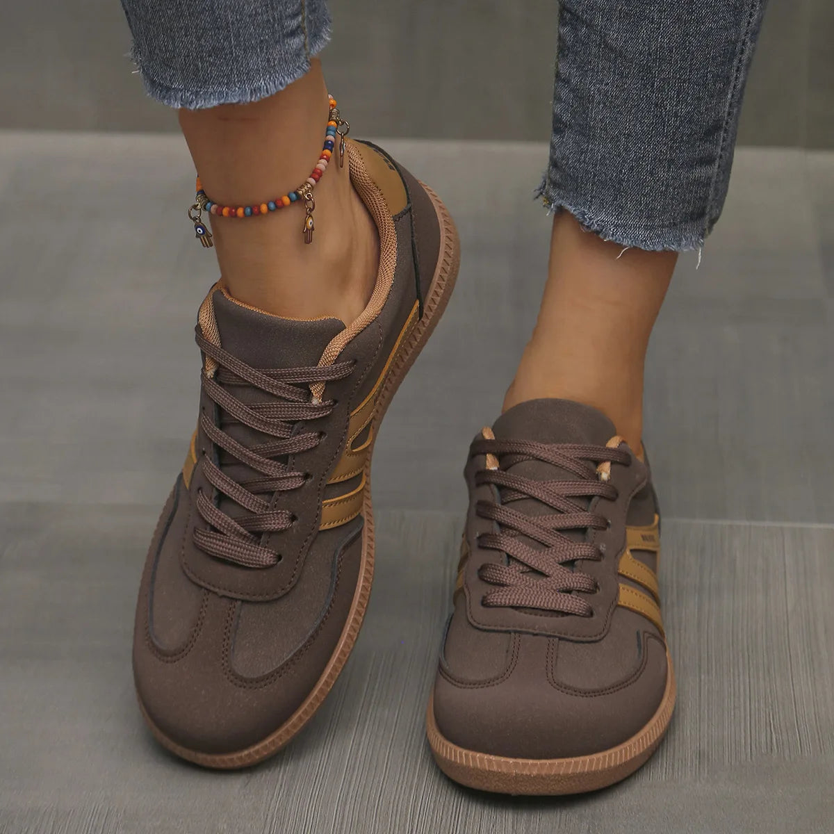 Dames Sneakers – Luxe Platte Instapschoenen, Lichtgewicht & Comfortabel
