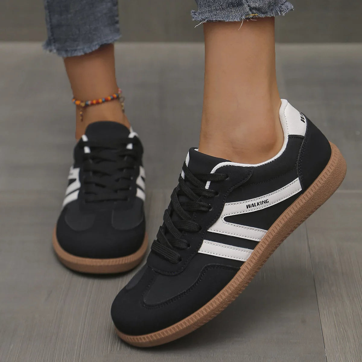 Dames Sneakers – Luxe Platte Instapschoenen, Lichtgewicht & Comfortabel